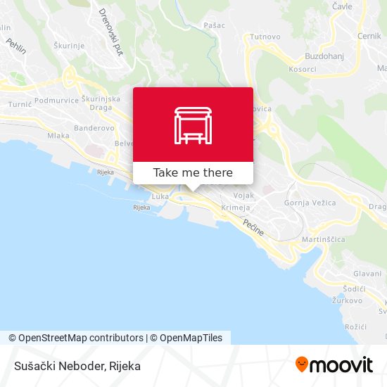 Sušački Neboder map