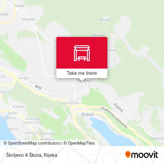 Škrljevo 4 Škola map