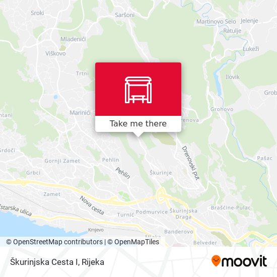 Škurinjska Cesta I map