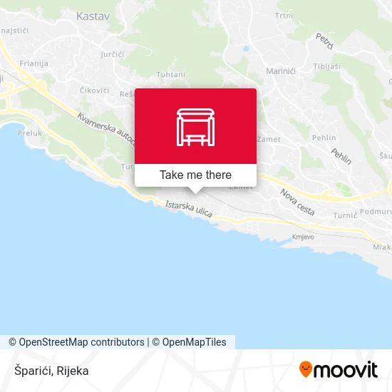 Šparići map