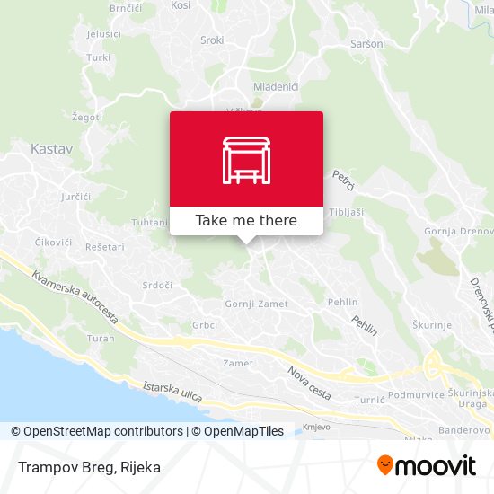 Trampov Breg map