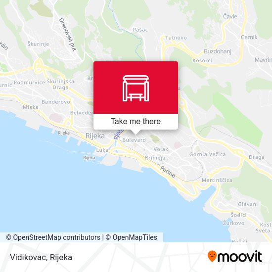 Vidikovac map