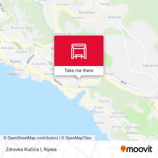 Zdravka Kučića I map