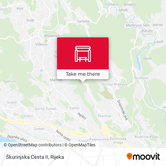Škurinjska Cesta II map