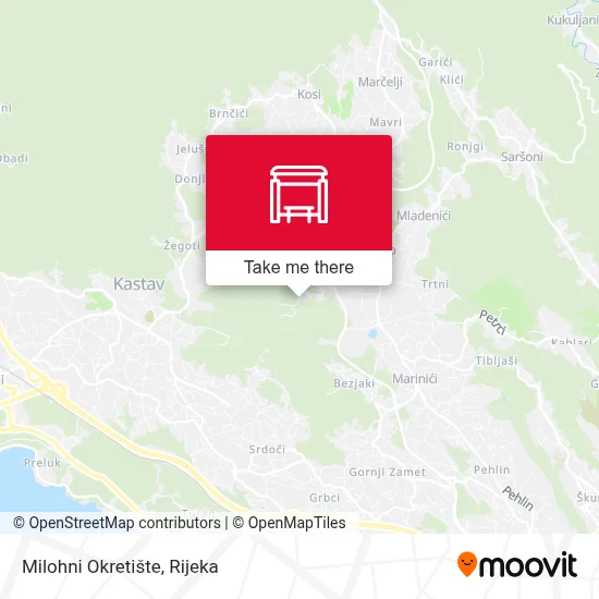 Milohni Okretište map