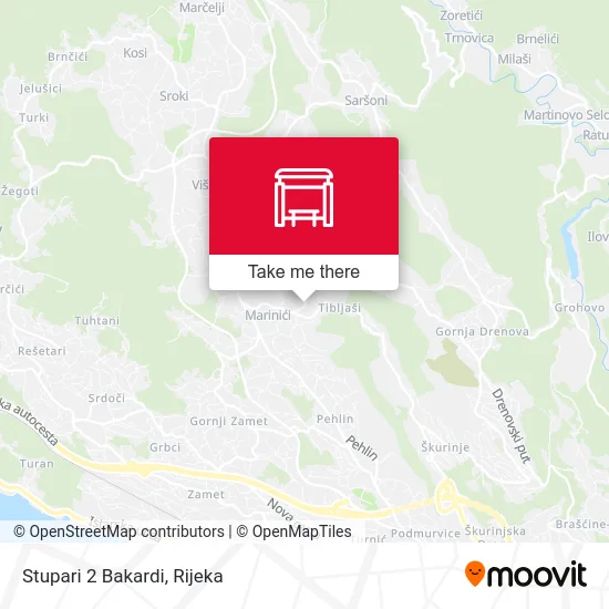 Stupari 2 Bakardi map