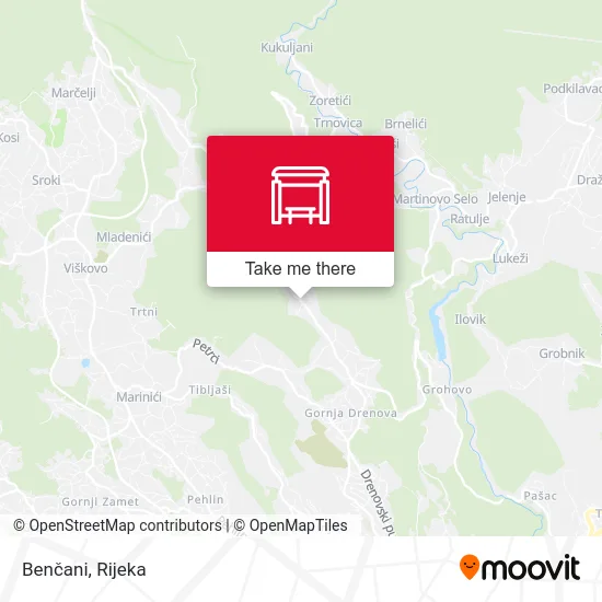 Benčani map