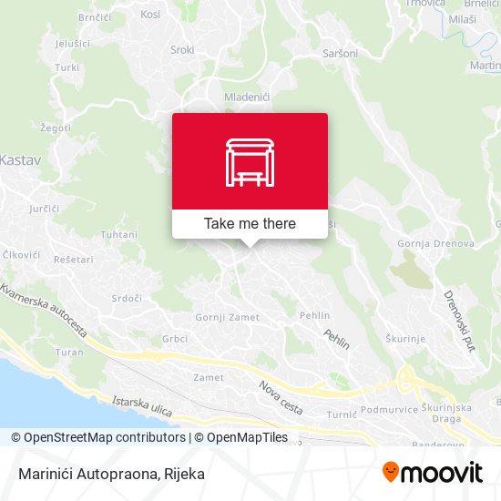 Marinići Autopraona map