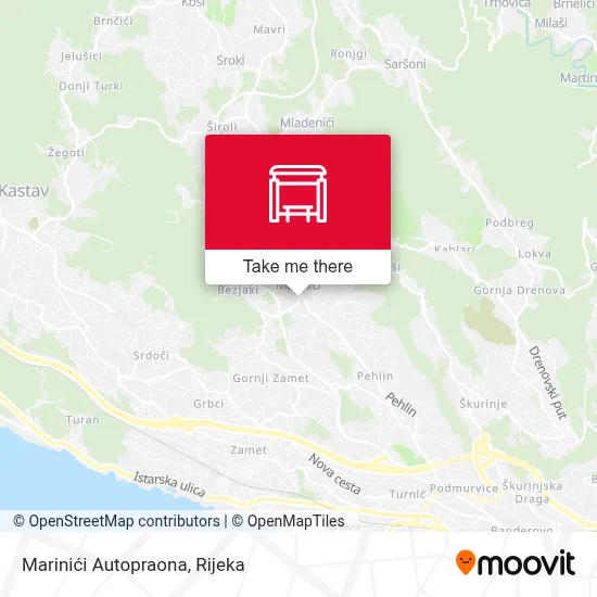 Marinići Autopraona map