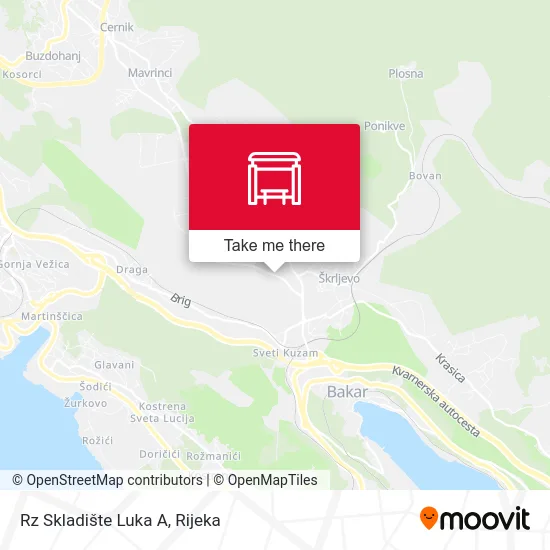 Rz Skladište Luka A map