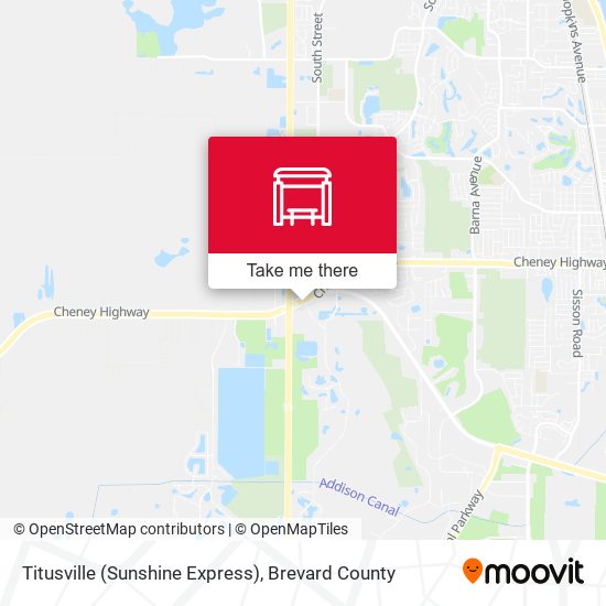 Mapa de Titusville (Sunshine Express)