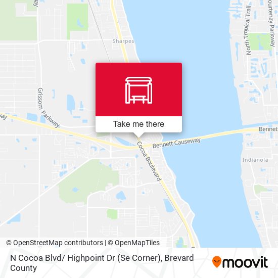 N Cocoa Blvd/ Highpoint Dr (Se Corner) map