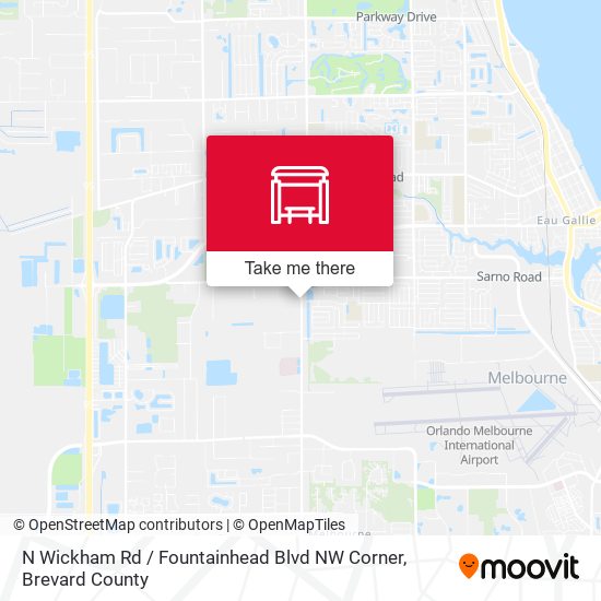 N Wickham Rd / Fountainhead Blvd NW Corner map