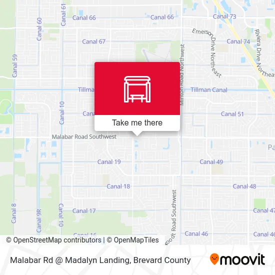 Malabar Rd @ Madalyn Landing map