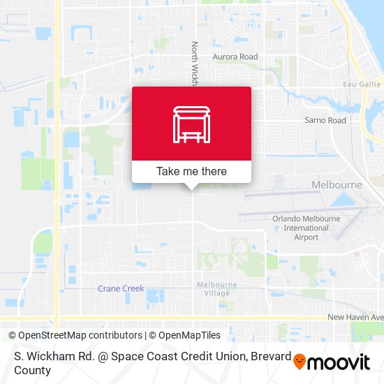 S. Wickham Rd. @ Space Coast Credit Union map