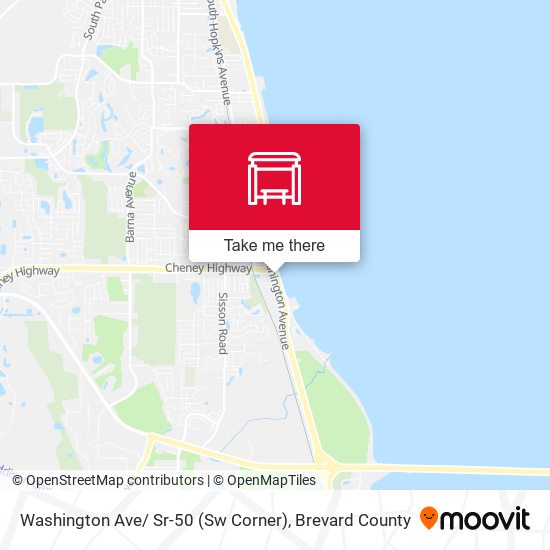 Washington Ave/ Sr-50 (Sw Corner) map