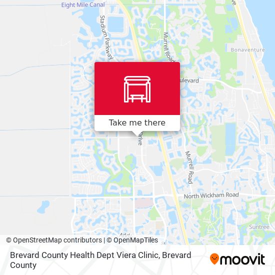 Mapa de Brevard County Health Dept Viera Clinic