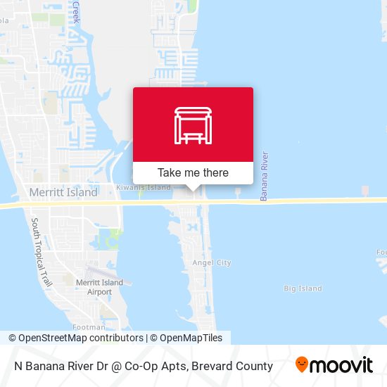 N Banana River Dr @ Co-Op Apts map