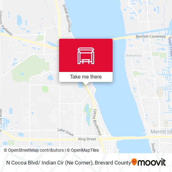 N Cocoa Blvd/ Indian Cir (Ne Corner) map