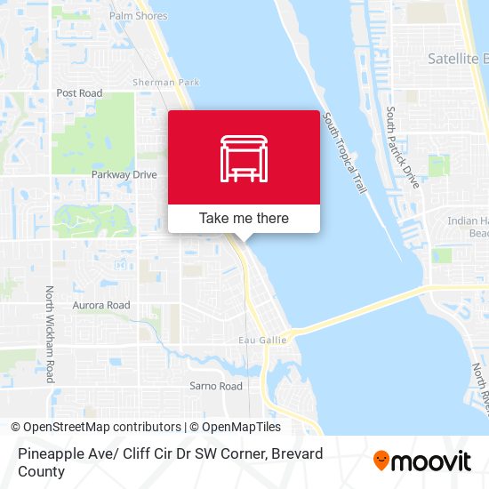 Pineapple Ave/ Cliff Cir Dr SW Corner map