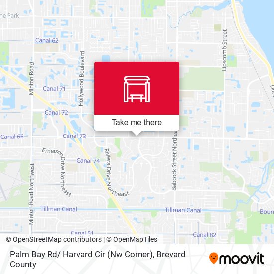 Palm Bay Rd/ Harvard Cir (Nw Corner) map