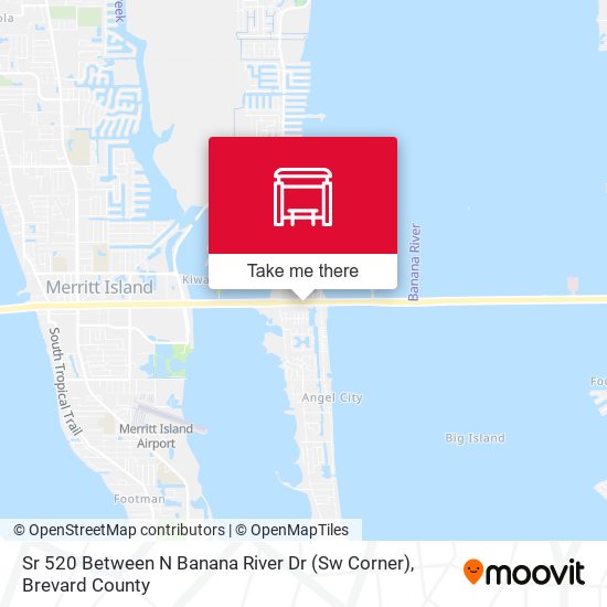 Sr 520 Between N Banana River Dr (Sw Corner) map