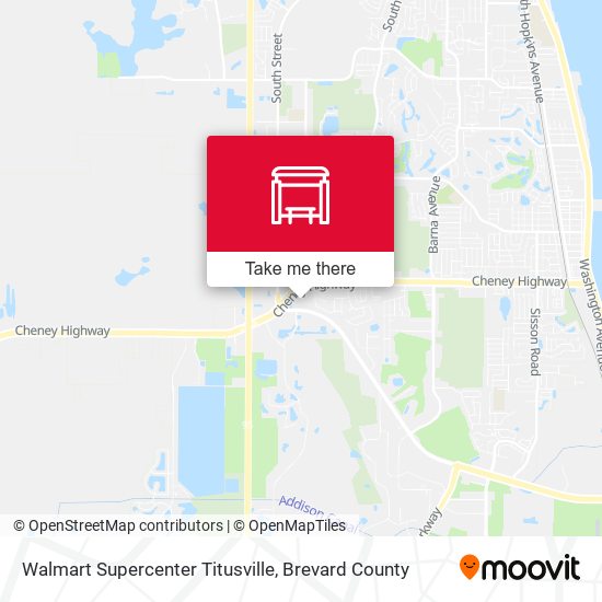 Mapa de Walmart Supercenter Titusville