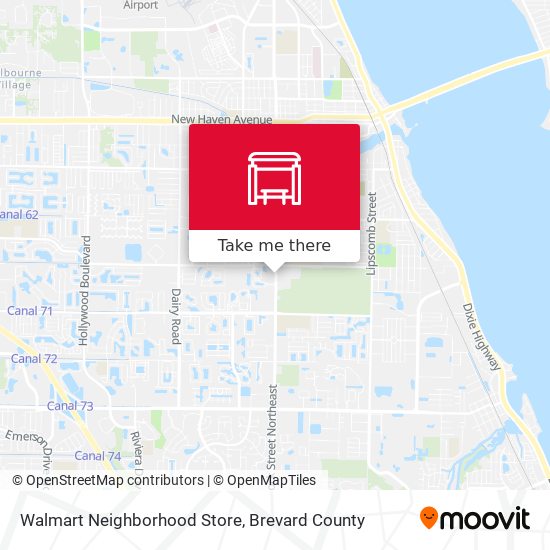 Walmart Neighborhood Store map