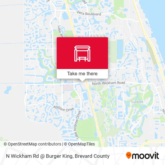 N Wickham Rd @ Burger King map