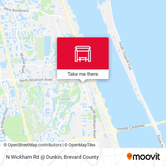 Mapa de N Wickham Rd @ Dunkin