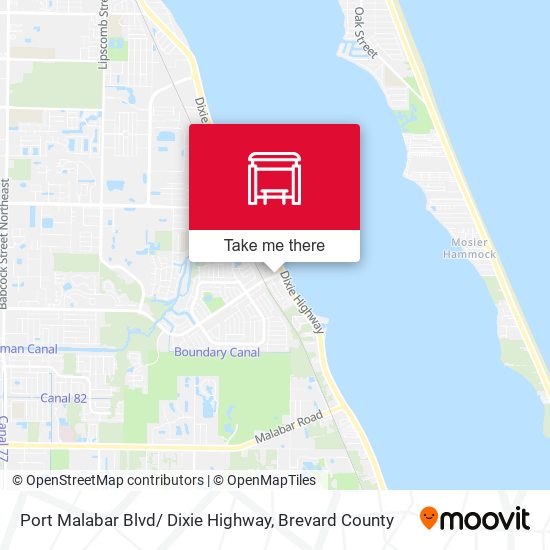 Mapa de Port Malabar Blvd/ Dixie Highway