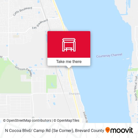 N Cocoa Blvd/ Camp Rd (Se Corner) map