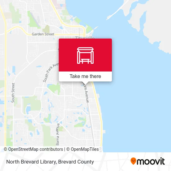 North Brevard Library map