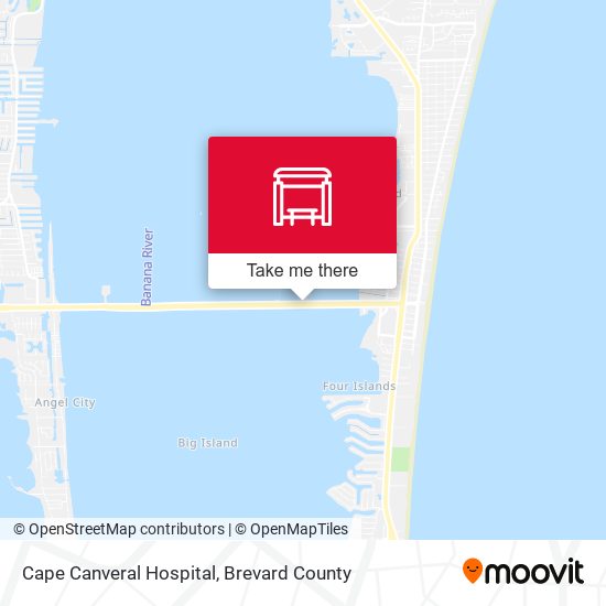 Cape Canveral Hospital map