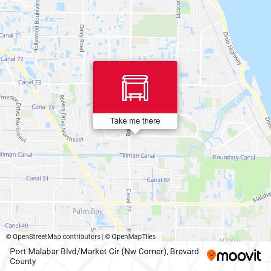 Port Malabar Blvd / Market Cir (Nw Corner) map