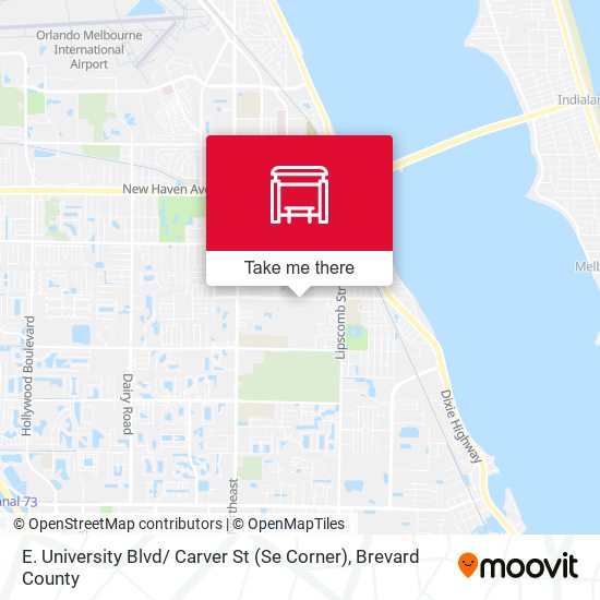 Mapa de E. University Blvd/ Carver St (Se Corner)