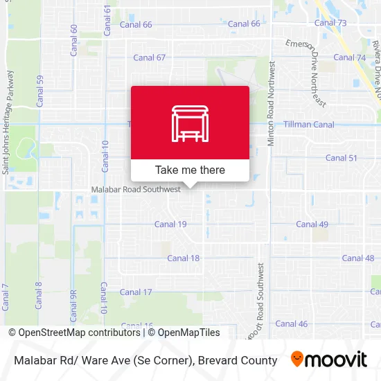 Malabar Rd/ Ware Ave (Se Corner) map