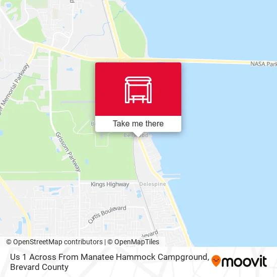 Mapa de Us 1 Across From Manatee Hammock Campground