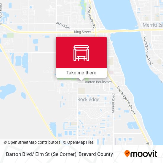 Mapa de Barton Blvd/ Elm St (Se Corner)