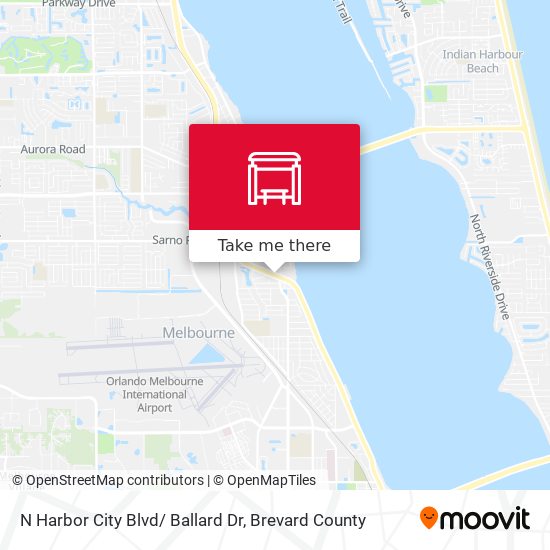Mapa de N Harbor City Blvd/ Ballard Dr
