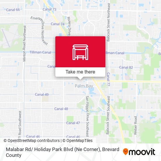 Malabar Rd/ Holiday Park Blvd (Ne Corner) map