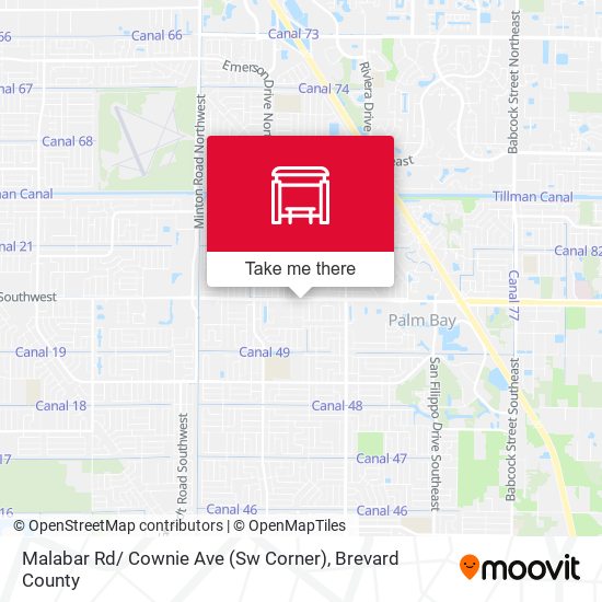 Malabar Rd/ Cownie Ave (Sw Corner) map