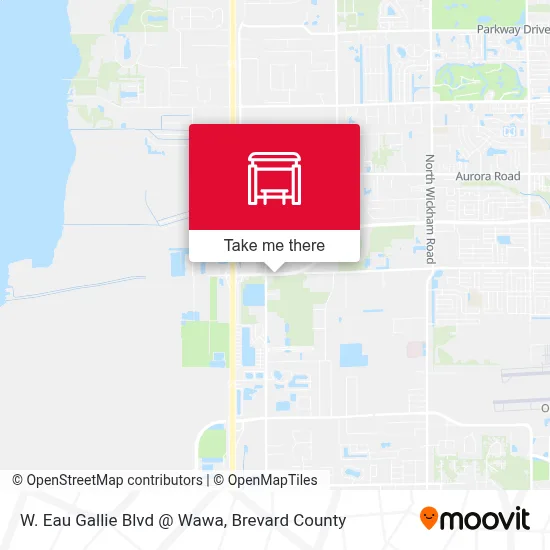 W. Eau Gallie Blvd @ Wawa map