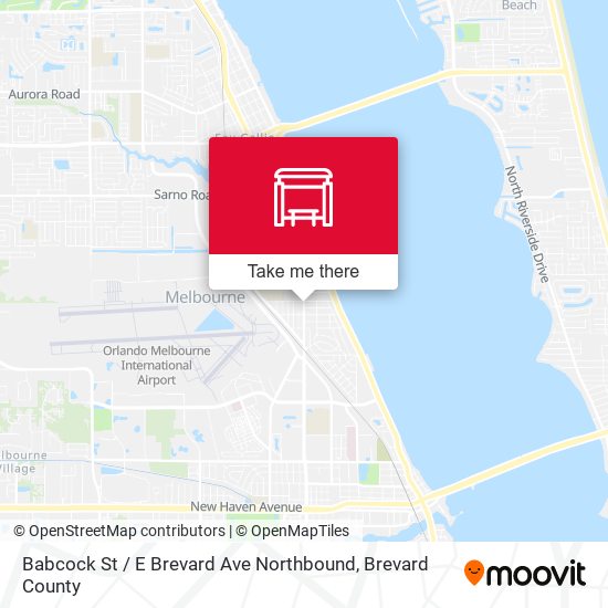 Mapa de Babcock St / E Brevard Ave Northbound