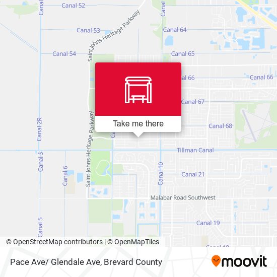 Pace Ave/ Glendale Ave map
