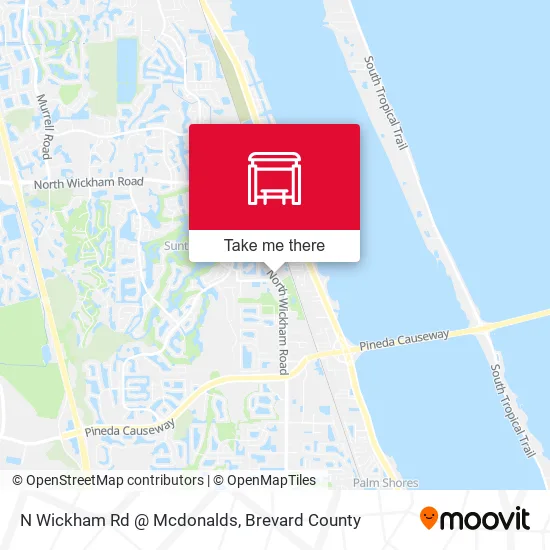 N Wickham Rd @ Mcdonalds map