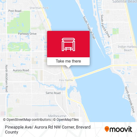 Pineapple Ave/ Aurora Rd NW Corner map