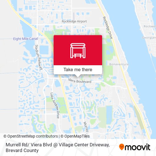 Mapa de Murrell Rd/ Viera Blvd @ Village Center Driveway