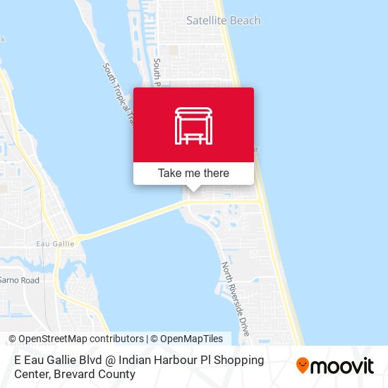 Mapa de E Eau Gallie Blvd @ Indian Harbour Pl Shopping Center