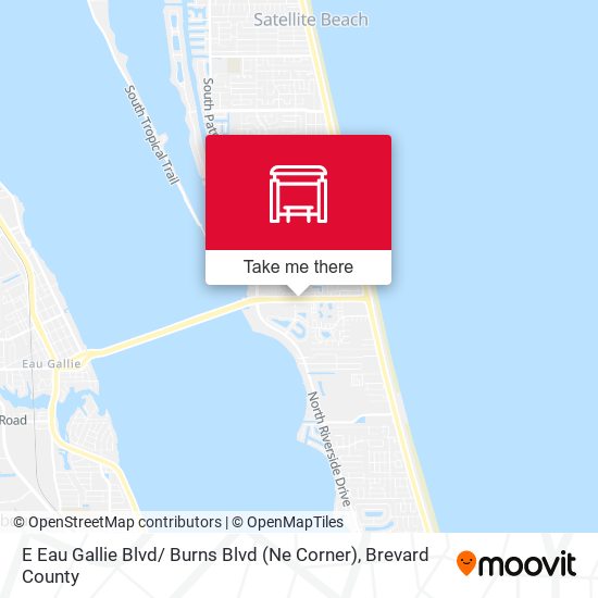 Mapa de E Eau Gallie Blvd/ Burns Blvd (Ne Corner)